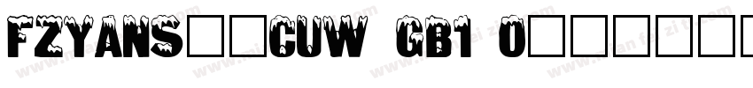 FZYANS__CUW GB1 0字体转换